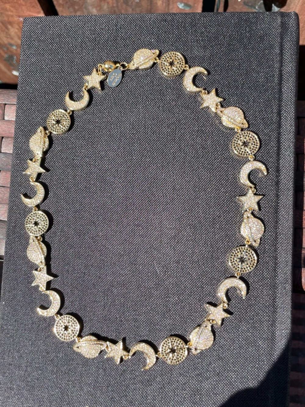 Melania Clara Gold Celestial Charm Necklace - Picture 2 of 2